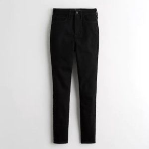 Ultra High-Rise Super Skinny Jeans, 25x31, Black